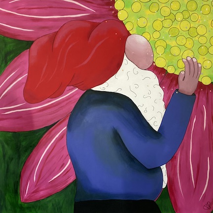 "Be Still," by Dawn Marie Paul 36 x 36 inch on Canvas Acrylic Original Art Painting by Dawn Marie Paul at DMPaul.com