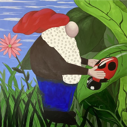 "Be Kind," by Dawn Marie Paul 36 x 36 inch on Canvas Acrylic Original Art Painting by Dawn Marie Paul at DMPaul.com