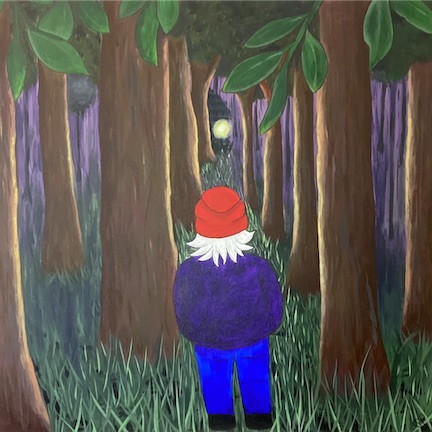 "Be Brave," by Dawn Marie Paul 36 x 36 inch on Canvas Acrylic Original Art Painting by Dawn Marie Paul at DMPaul.com