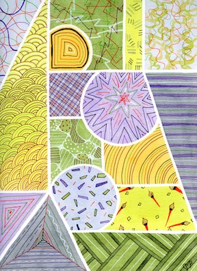 "Cacophony" 9 x 12 inch Watercolor and Ink on Paper by Dawn Marie Paul at DMPaul.com