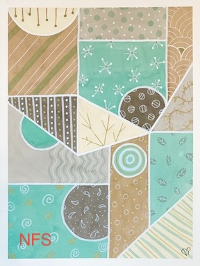 "Cafe Vibes" 9 x 12 inch Watercolor and Ink on Paper by Dawn Marie Paul at DMPaul.com