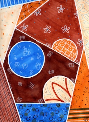 "Shetland" 9 x 12 inch Watercolor and Ink on Paper by Dawn Marie Paul at DMPaul.com