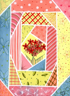 "Unboxed" 9 x 12 inch Watercolor and Ink on Paper by Dawn Marie Paul at DMPaul.com