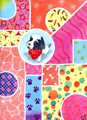 "Daisy Mabel" 9 x 12 inch Watercolor and Ink on Paper by Dawn Marie Paul at DMPaul.com