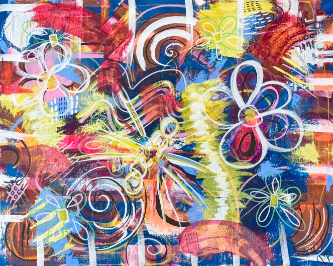 "Unshackled" 24x30 inch Acrylic Painting by Dawn Marie Paul