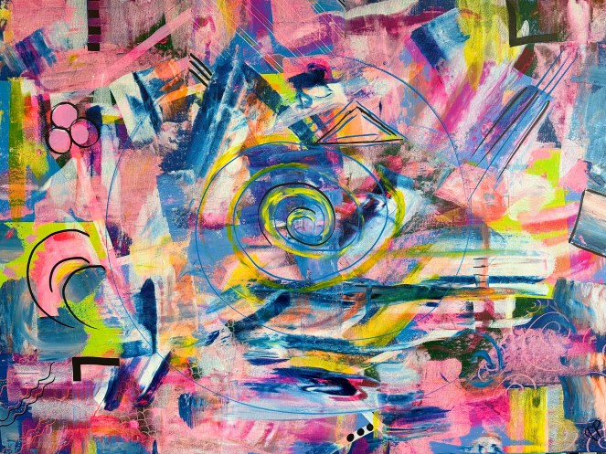 "Menopause" 48 x 36 Acrylic Painting by Dawn Marie Paul